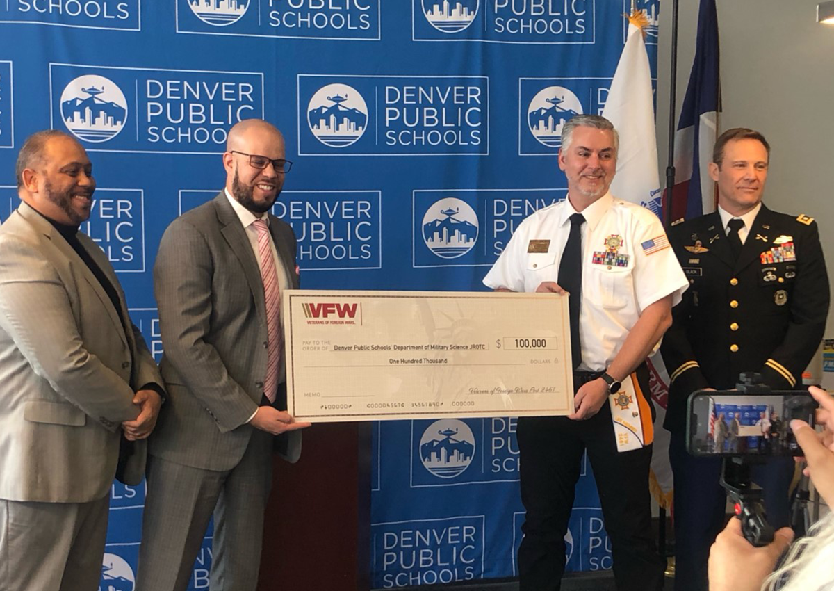 Denver JROTC VFW Donation