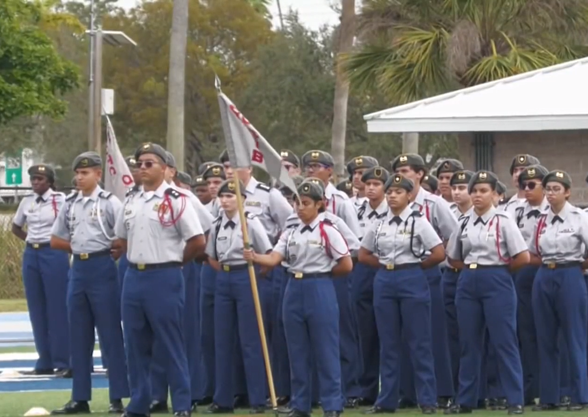 Miami Dade JROTC Pass and Review