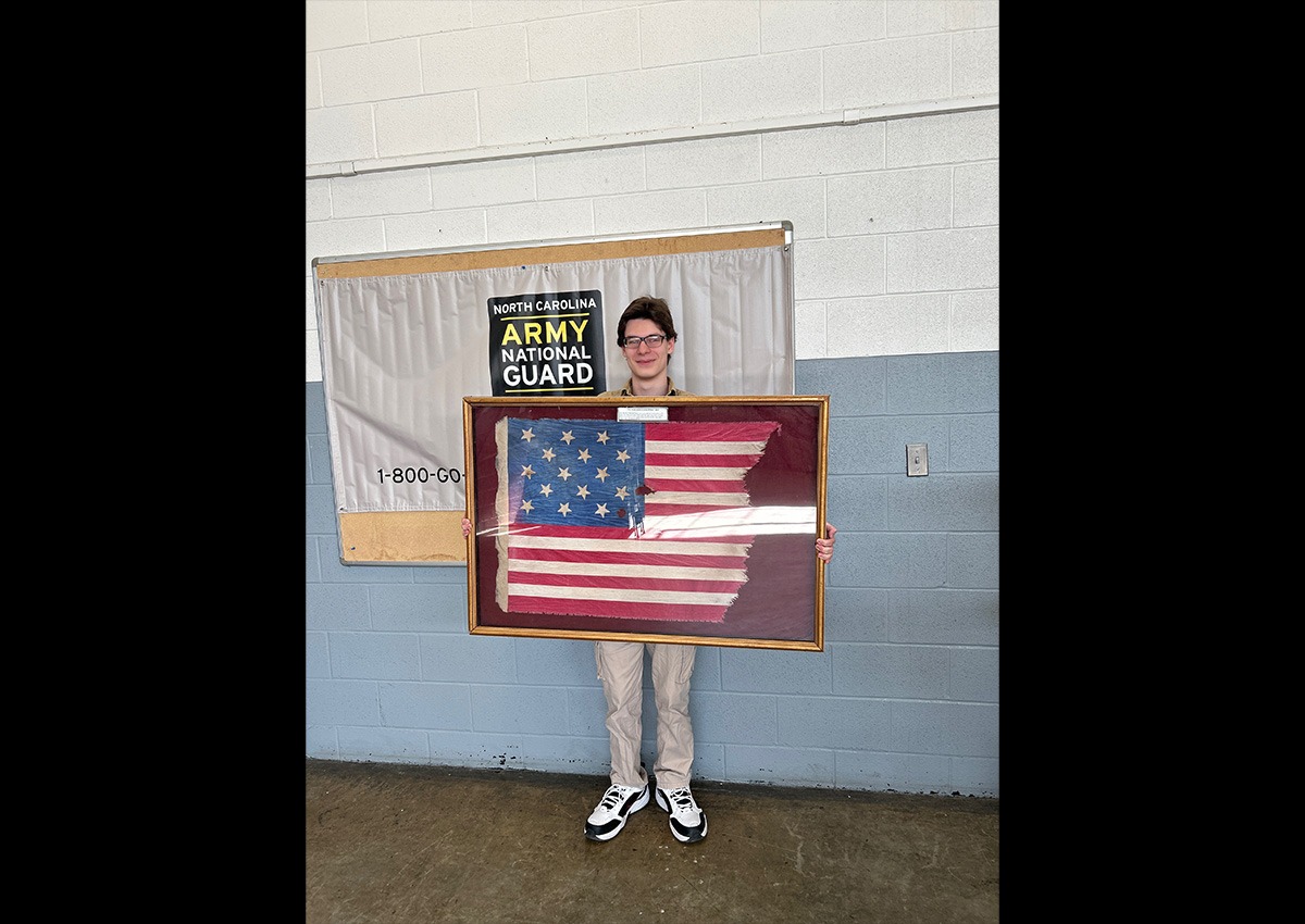 Cadet Ryan Windley, 28 March 2025, National Guard Armory in Fremont, NC, Enlistment Ceremony
