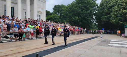 Army JROTC Cadets at the laying of the wreath ceremony.